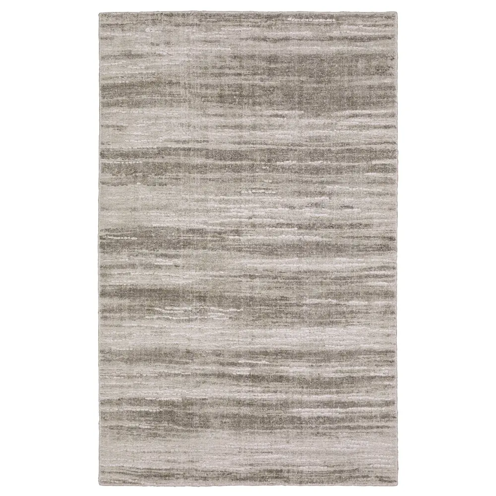 Clarke CLA01 Beige/ Brown Indoor Area Rug - 6' x 9'