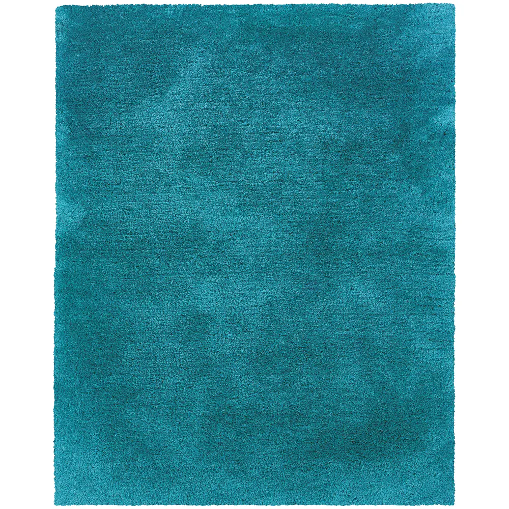Cosmo 81104 Teal Indoor Area Rug - 5' x 7'