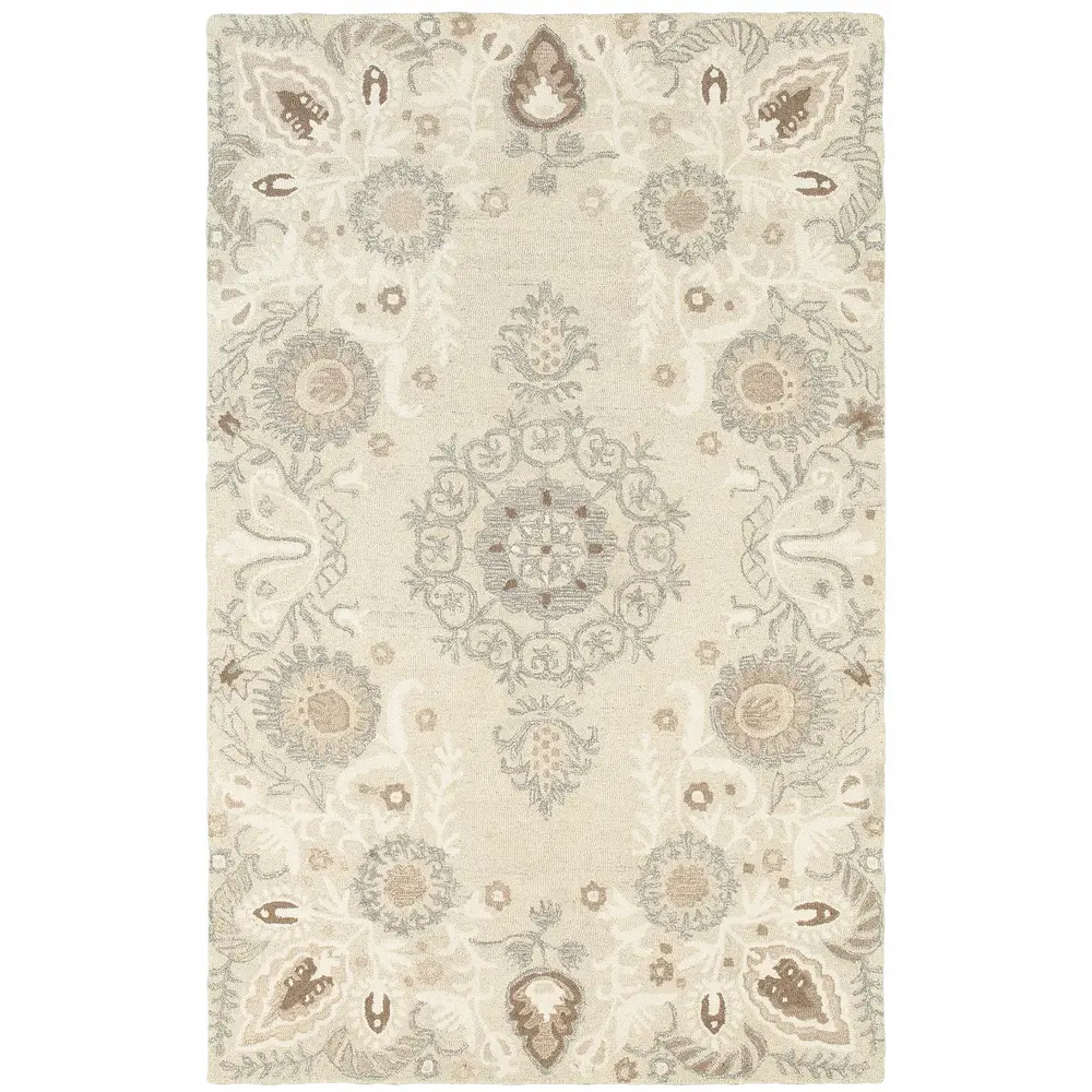 Craft 93000 Sand/ Ash Indoor Area Rug - 8' x 10'