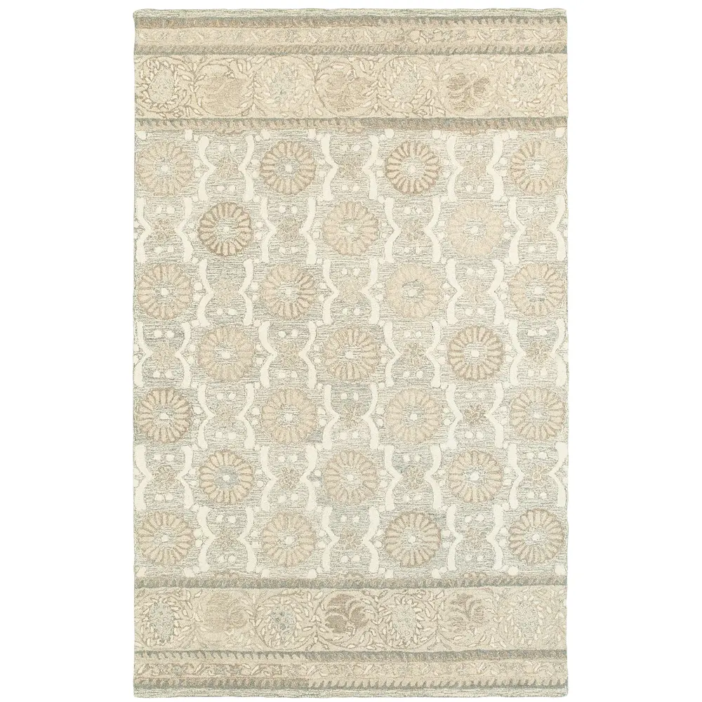 Craft 93002 Ash/ Sand Indoor Area Rug - 5' x 8'