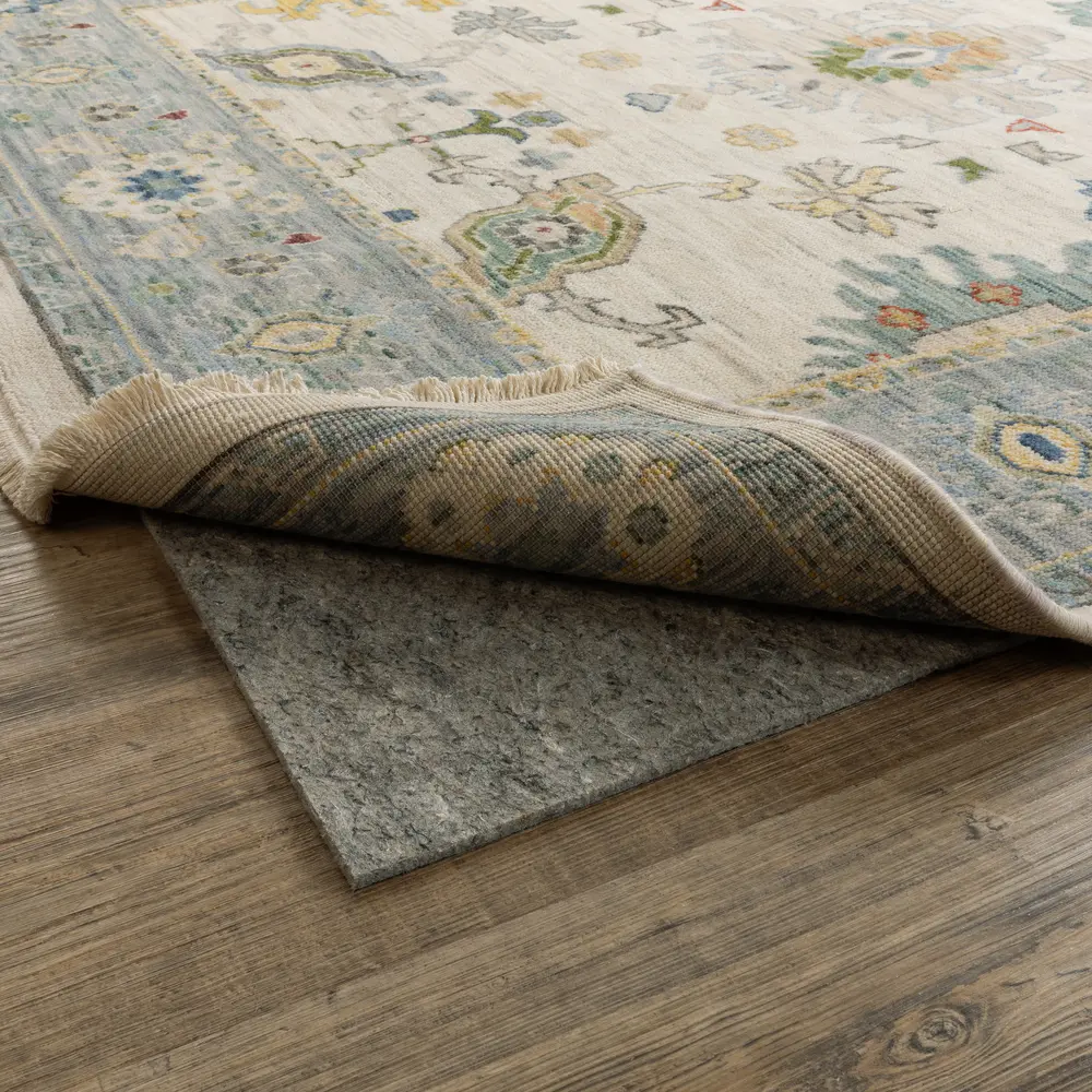 Deluxe Grip Reversible Rug Pad 0005E Grey Indoor Rug Pad - 4'10