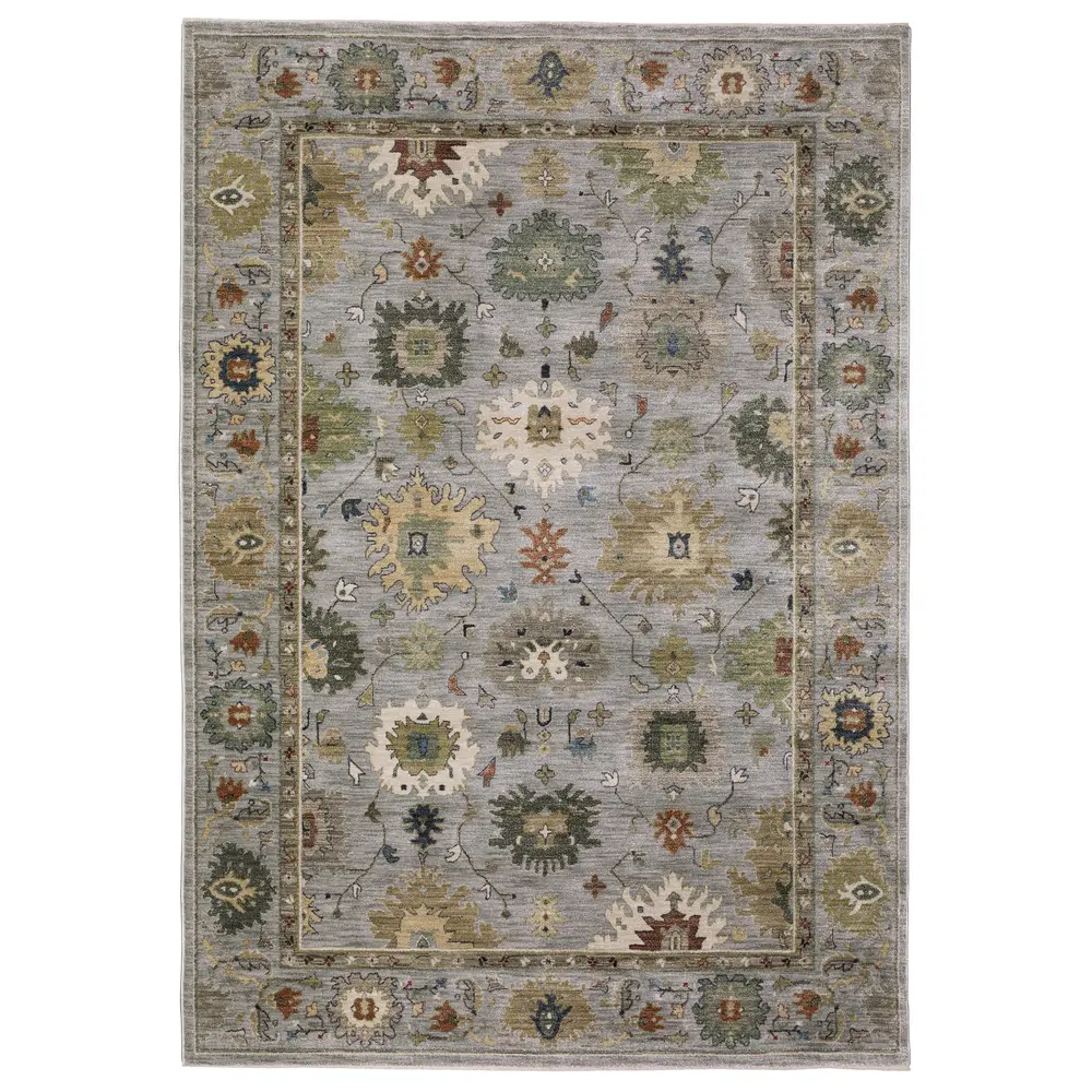 Eliana ELI03 Blue/ Multi Indoor Area Rug - 5'3