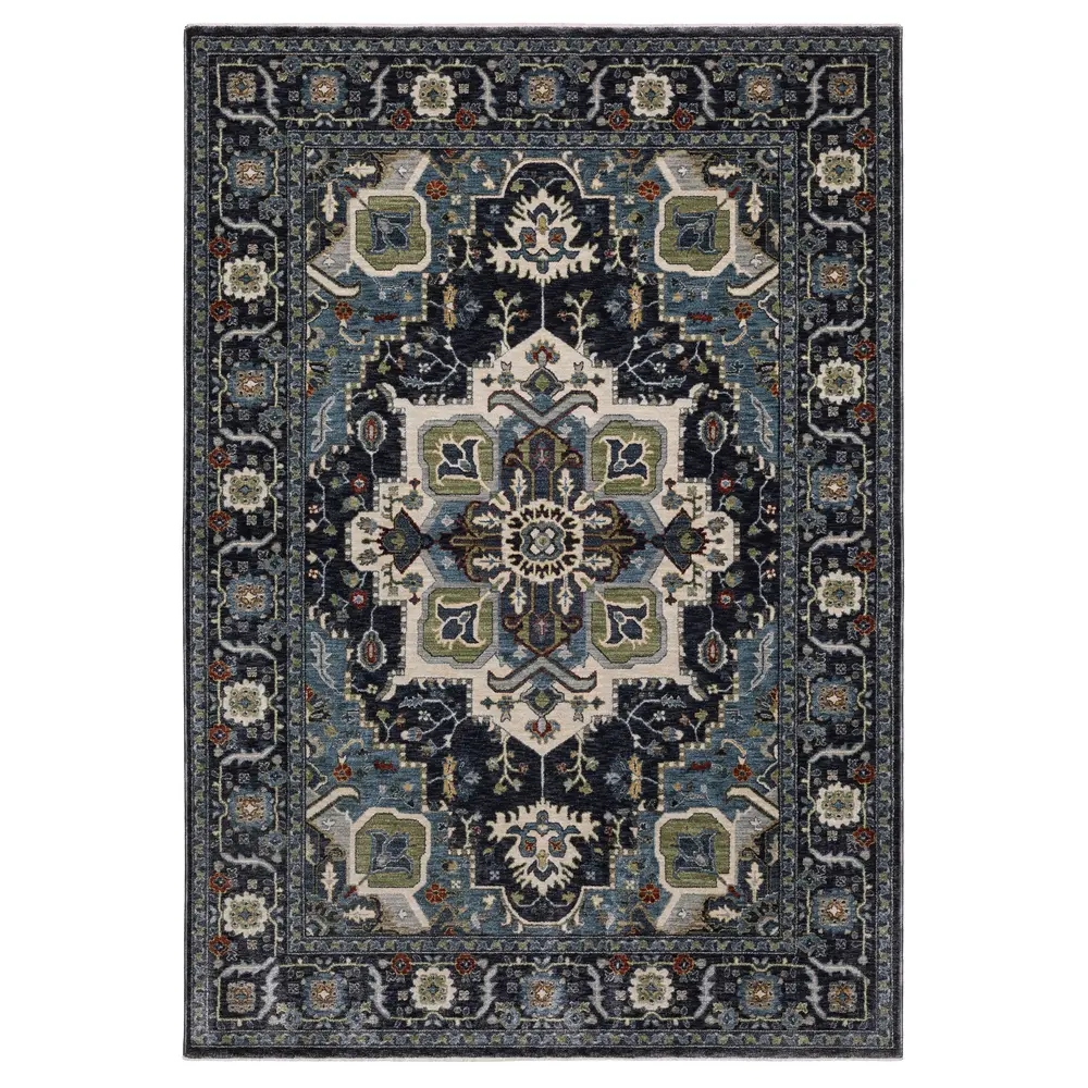 Eliana ELI09 Navy/ Blue Indoor Area Rug - 2'3