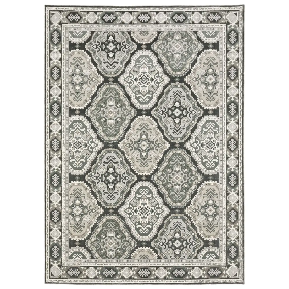 Ellington ELL04 Blue/ Multi Indoor Area Rug - 7'10
