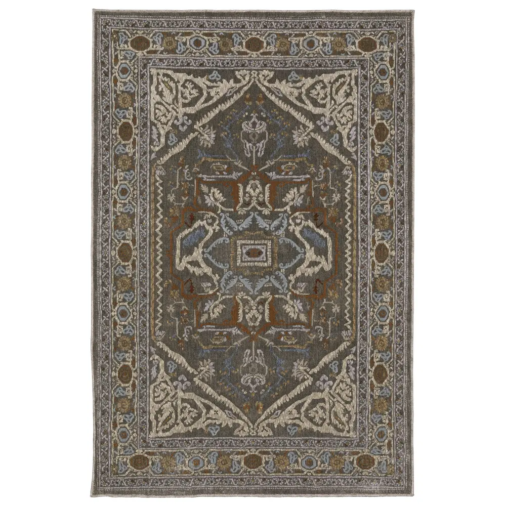 Ellington ELL05 Blue/ Multi Indoor Area Rug - 3'10