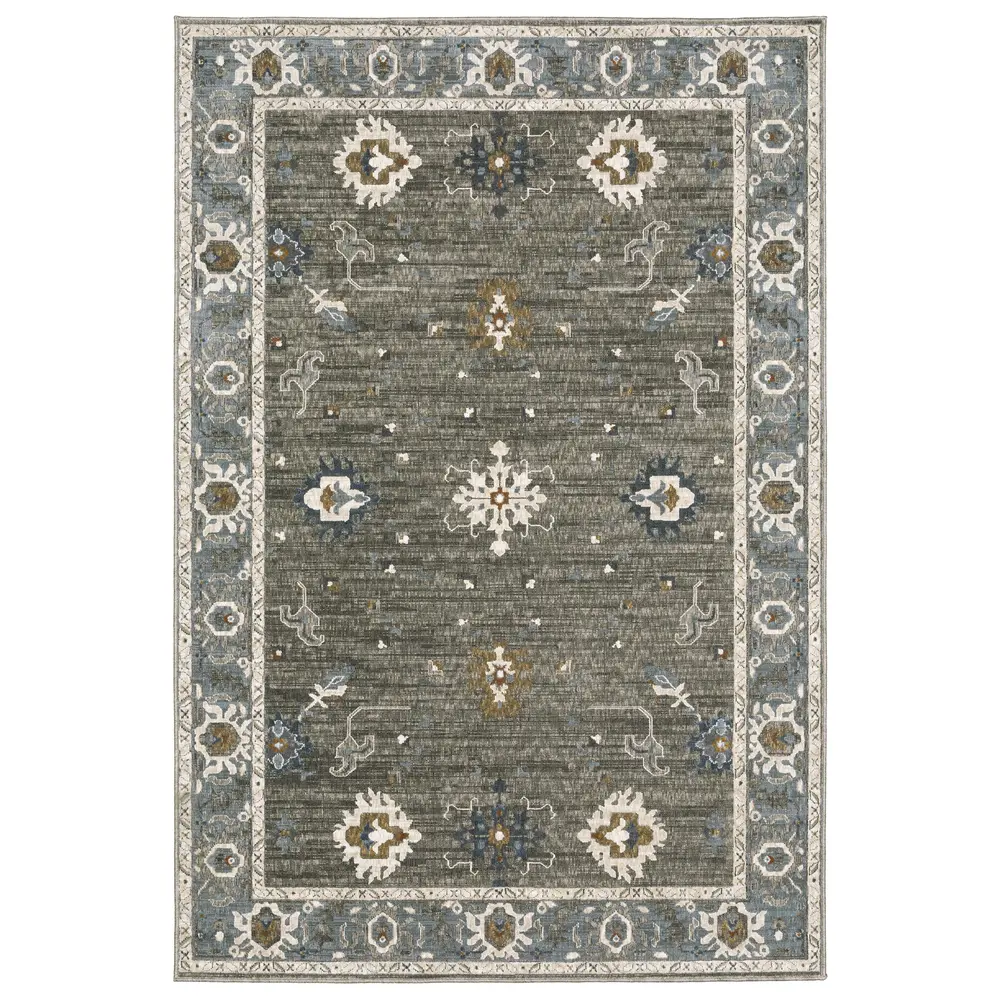 Ellington ELL09 Ivory/ Multi Indoor Area Rug - 9'10