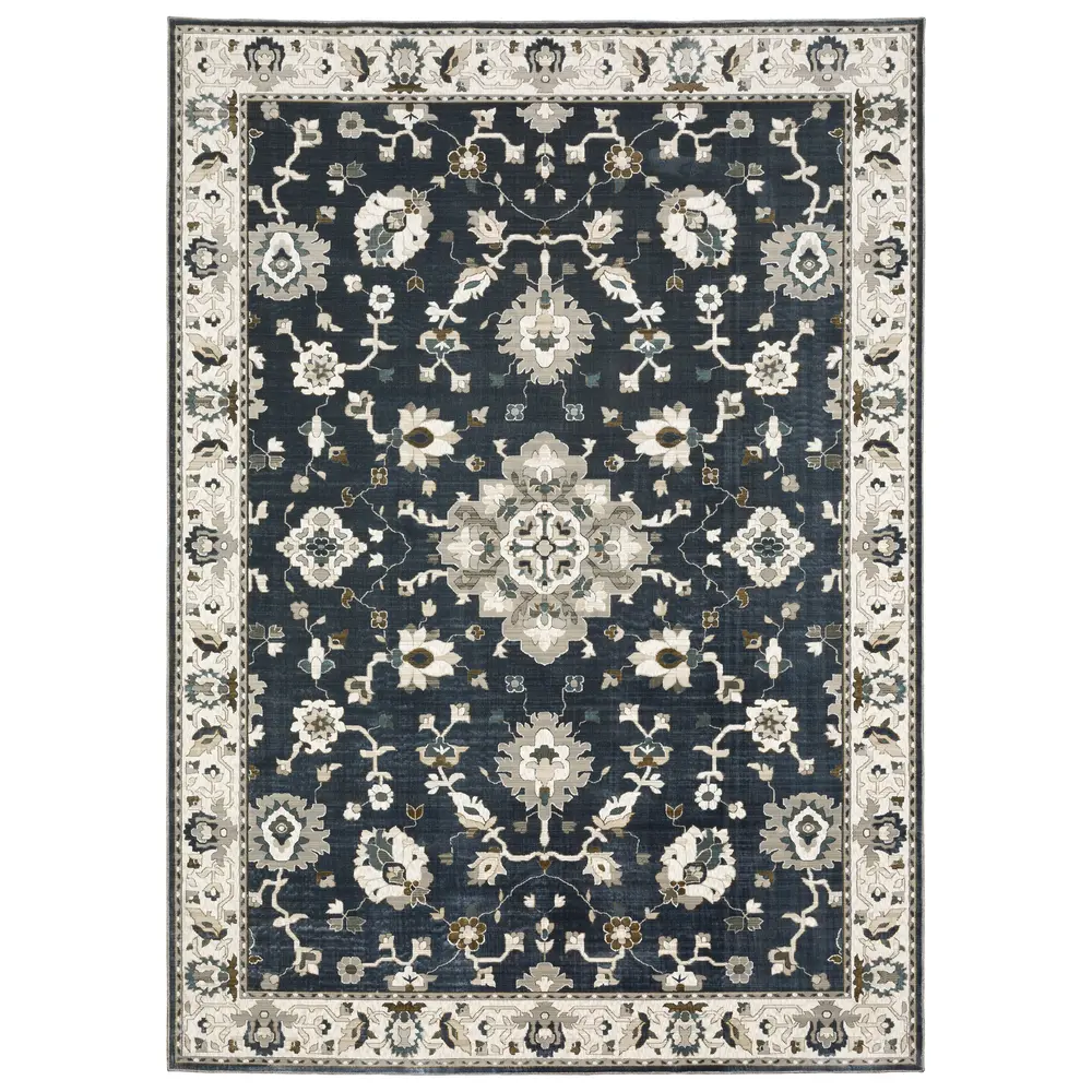 Ellington ELL08 Blue/ Multi Indoor Area Rug - 7'10