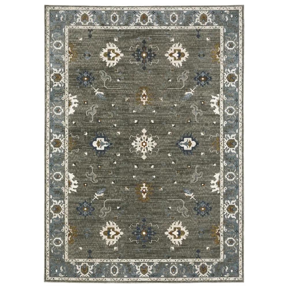 Ellington ELL09 Ivory/ Multi Indoor Area Rug - 7'10