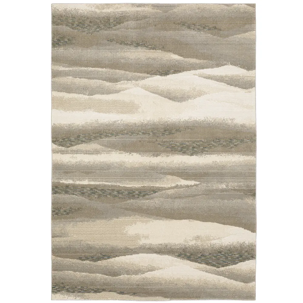 Evolution 0982C Beige/ Ivory Indoor Area Rug - 8'6