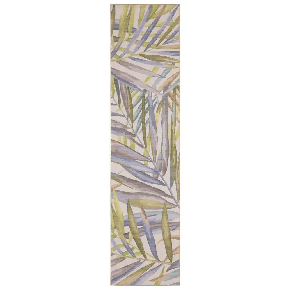 Fiji FIJ03 Beige/ Multi Indoor/Outdoor Area Rug - 2' x 8'