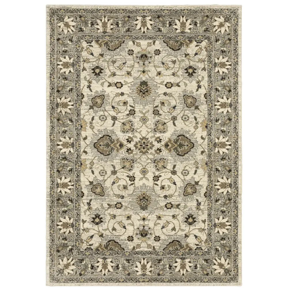 Florence 5508I Beige/ Grey Indoor Area Rug - 7'10