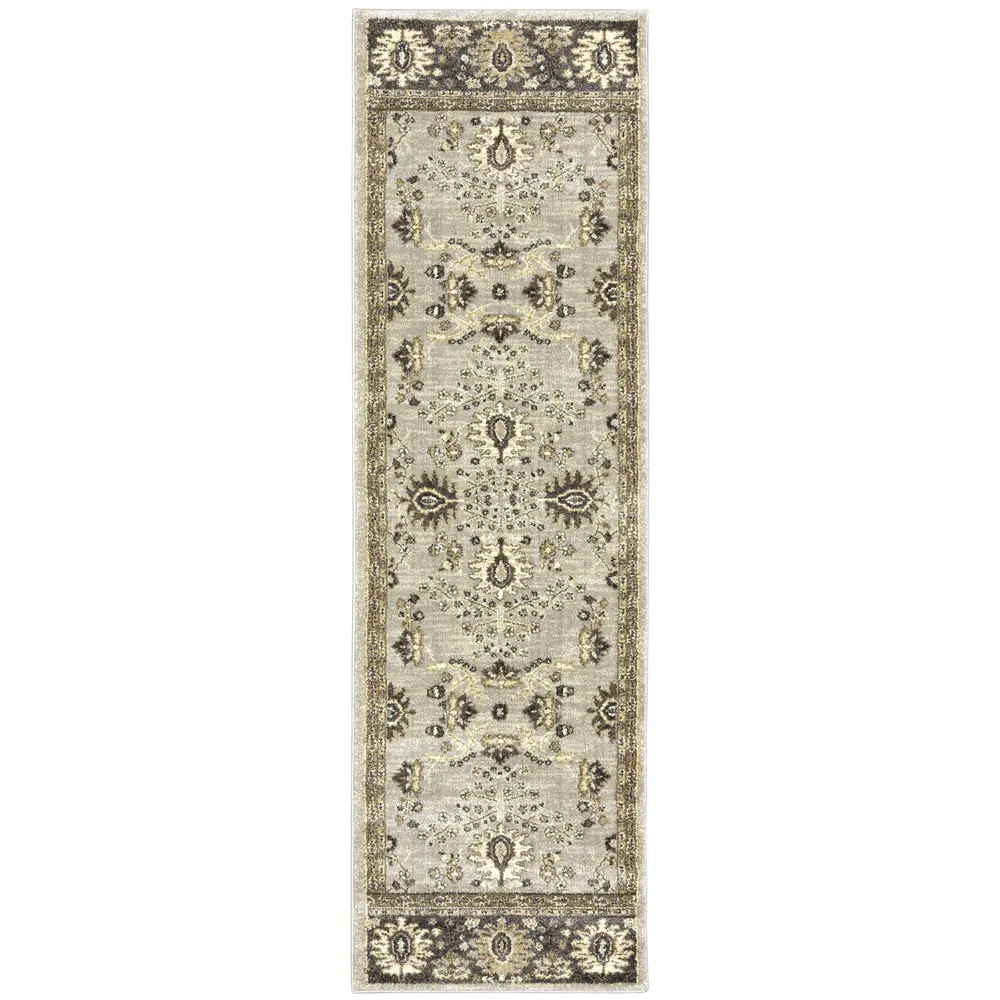 Florence 4928C Stone/ Brown Indoor Area Rug - 2'3