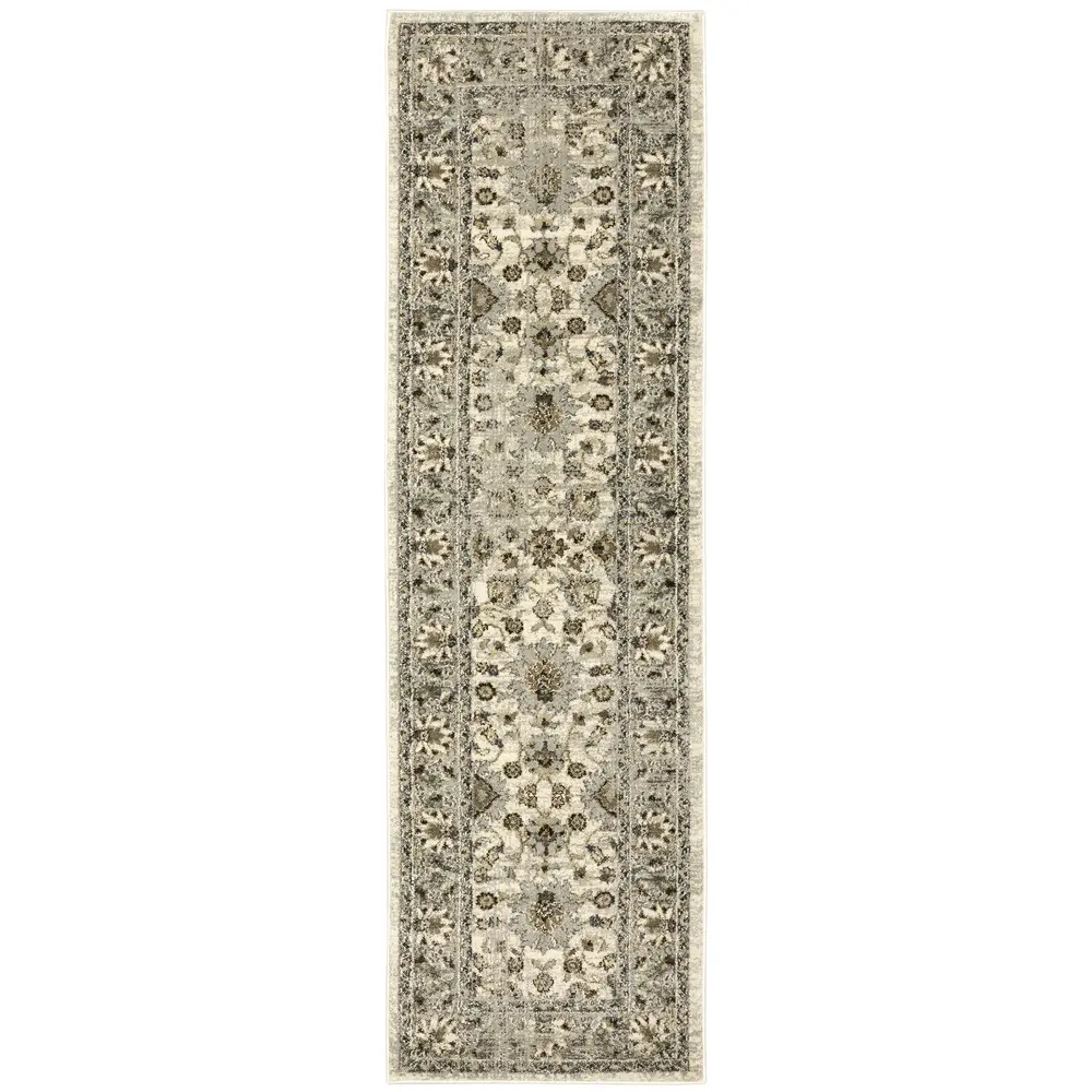 Florence 5508I Beige/ Grey Indoor Area Rug - 2'3