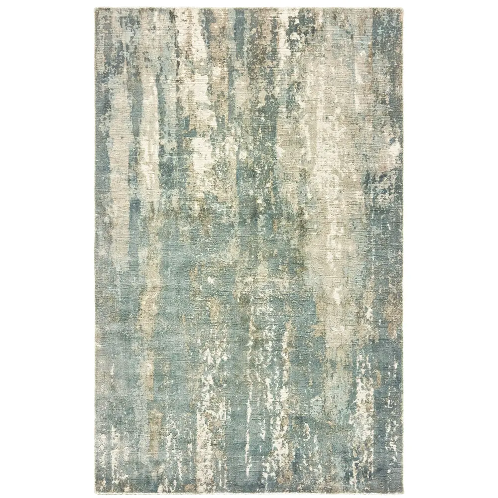 Formations 70002 Blue/ Grey Indoor Area Rug - 6' x 9'