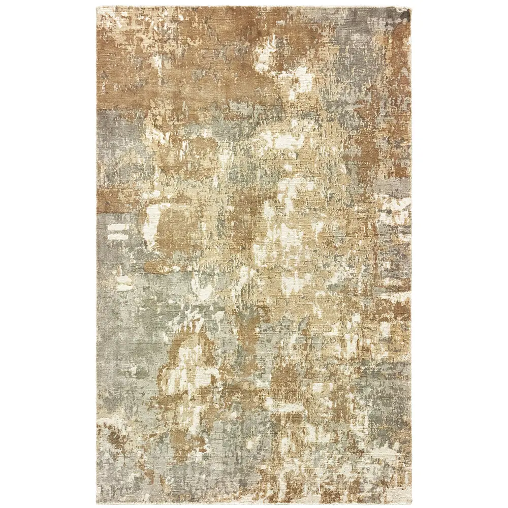Formations 70003 Grey/ Brown Indoor Area Rug - 9' x 12'