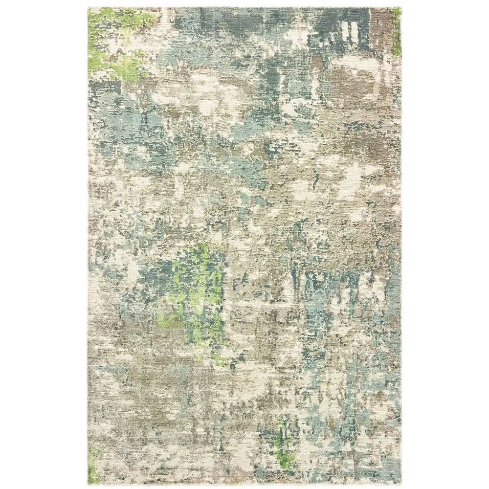 Formations 70007 Blue/ Green Indoor Area Rug - 8' x 10'