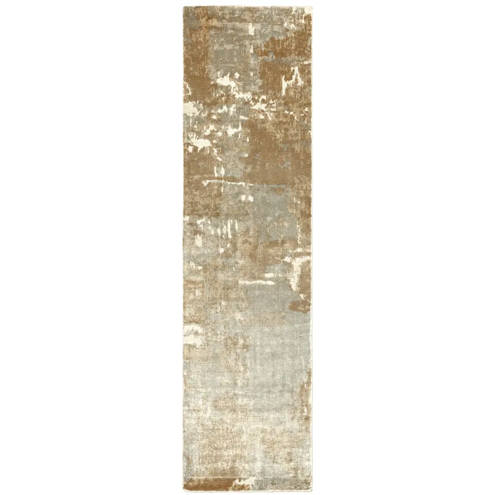 Formations 70003 Grey/ Brown Indoor Area Rug - 2'6
