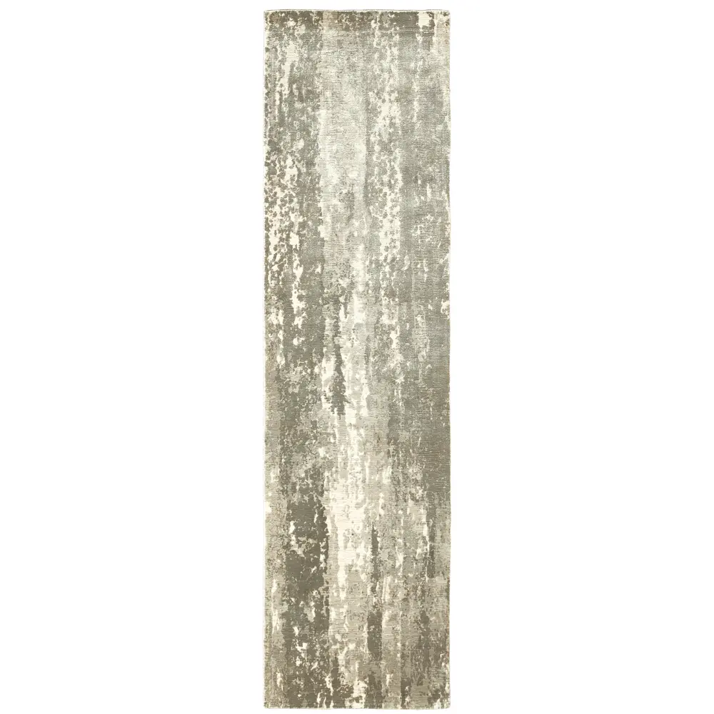 Formations 70006 Grey/ Ivory Indoor Area Rug - 2'6