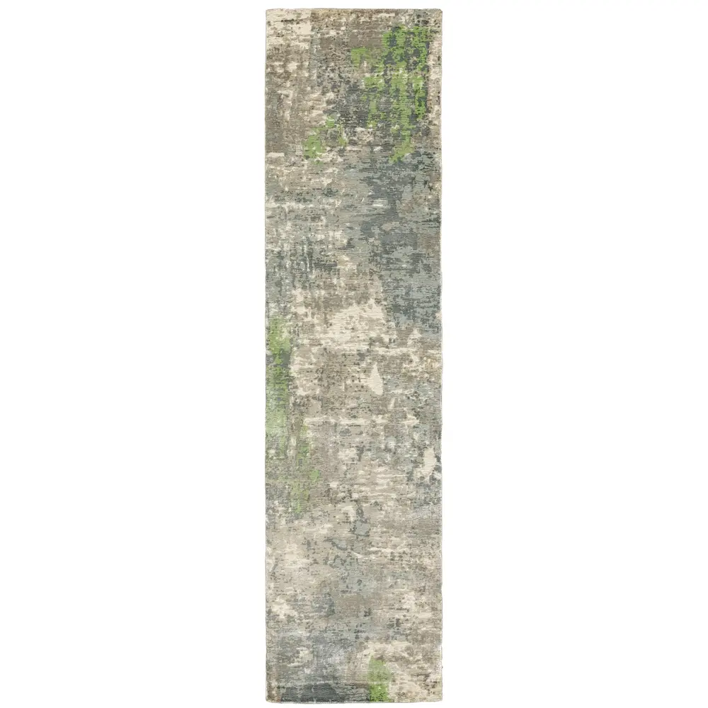 Formations 70007 Blue/ Green Indoor Area Rug - 2'6
