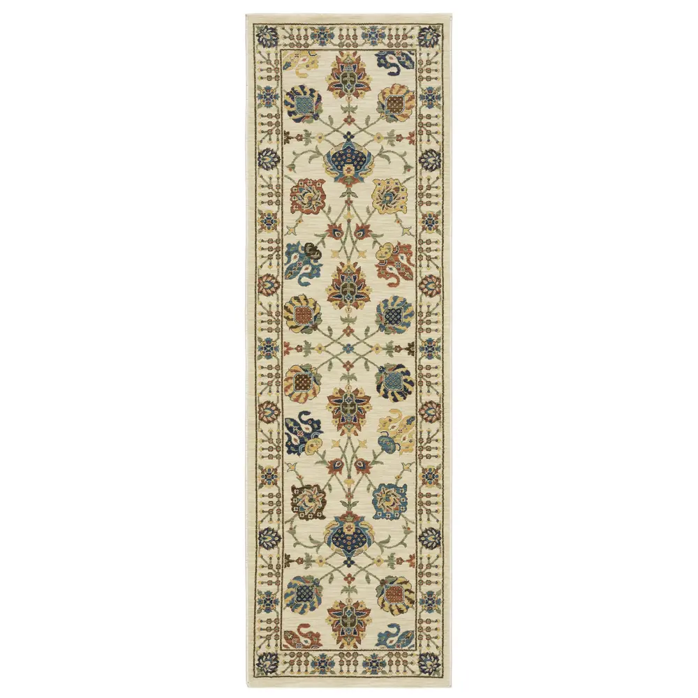 Francesca FR01G Ivory/ Multi Indoor Area Rug - 2'3