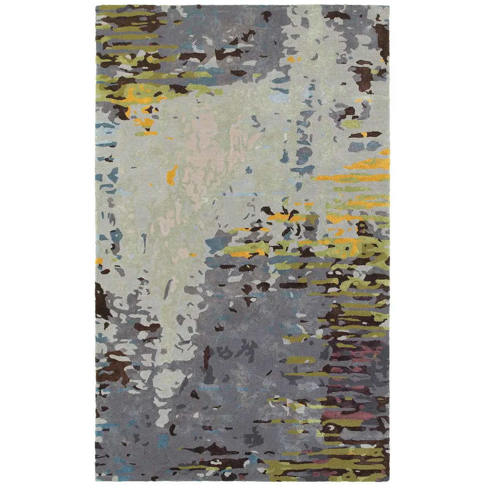 Galaxy 21907 Multi/ Grey Indoor Area Rug - 8' x 10'