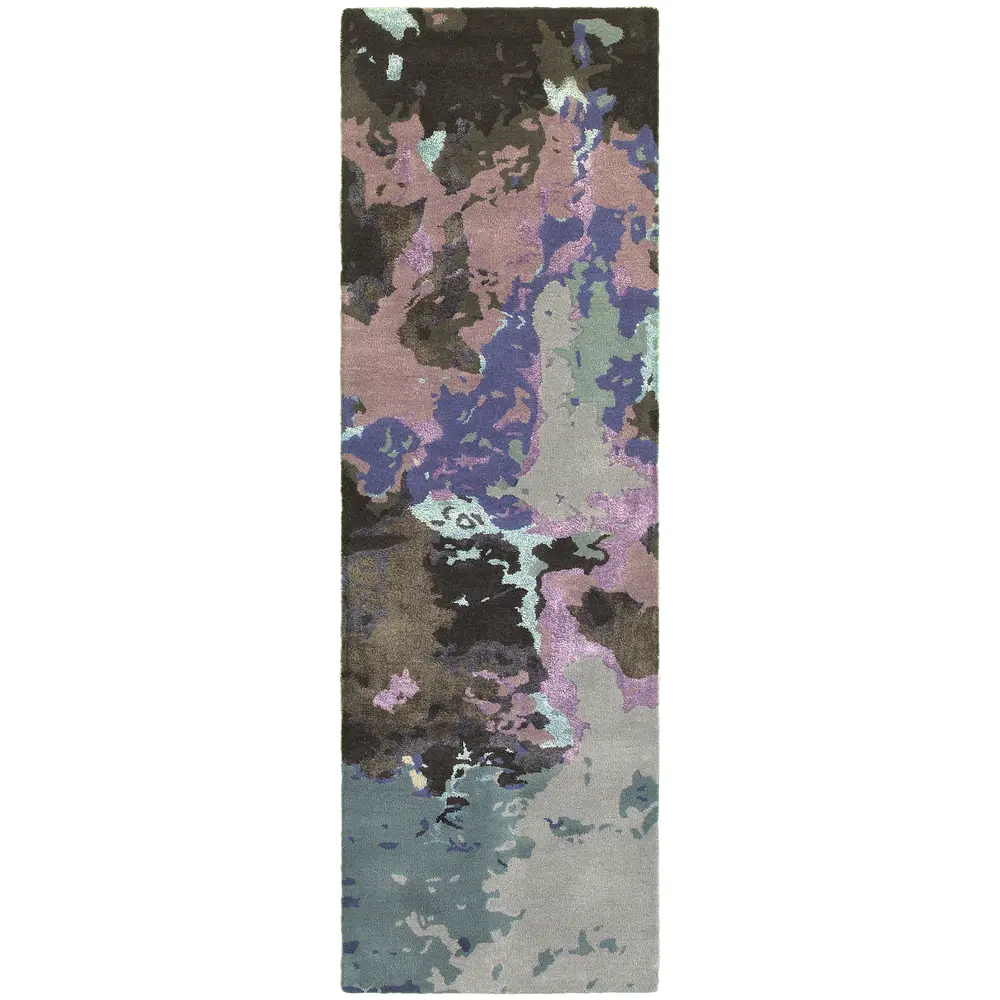 Galaxy 21901 Blue/ Purple Indoor Area Rug - 2'6