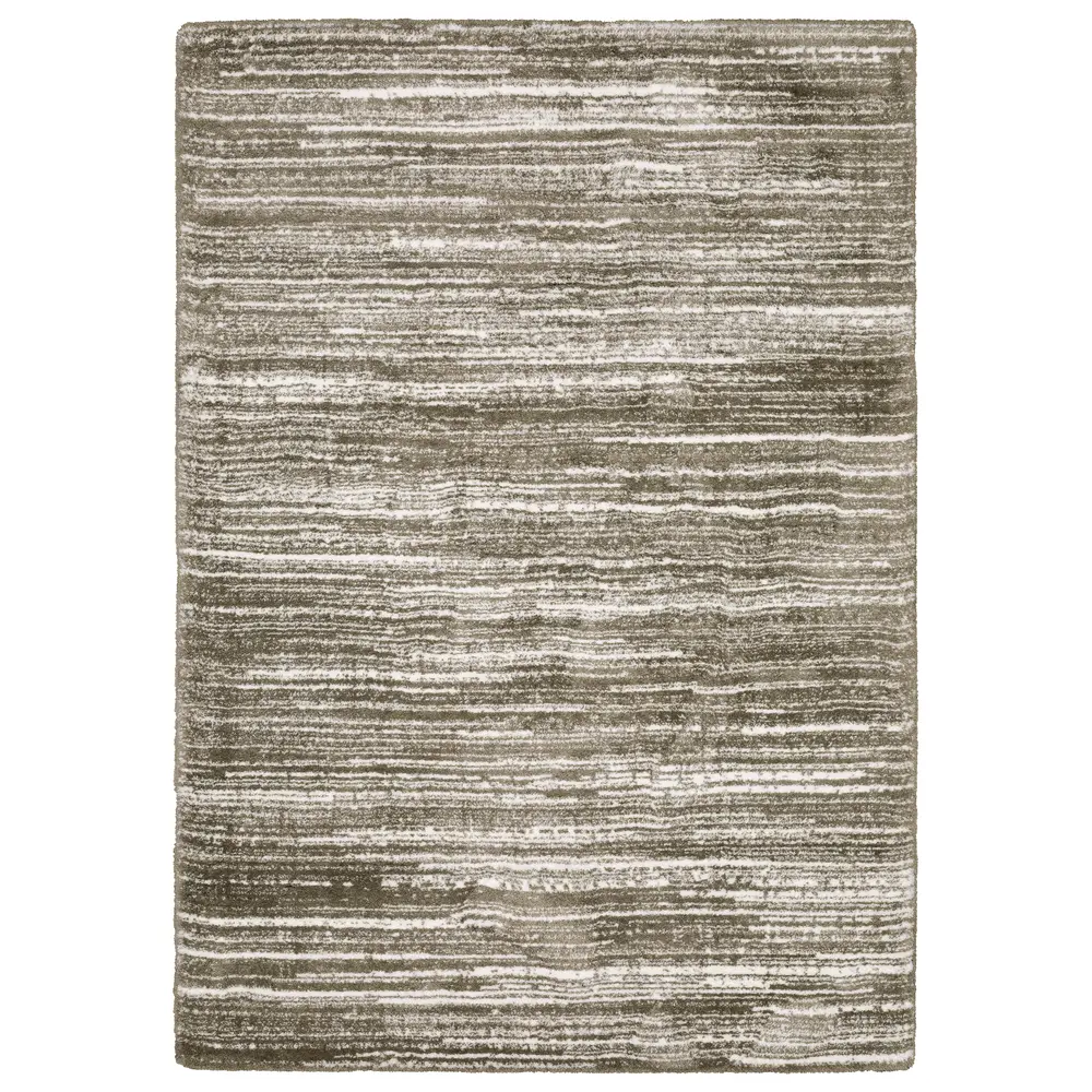 Galileo GAL05 Brown/ Ivory Indoor Area Rug - 7'10