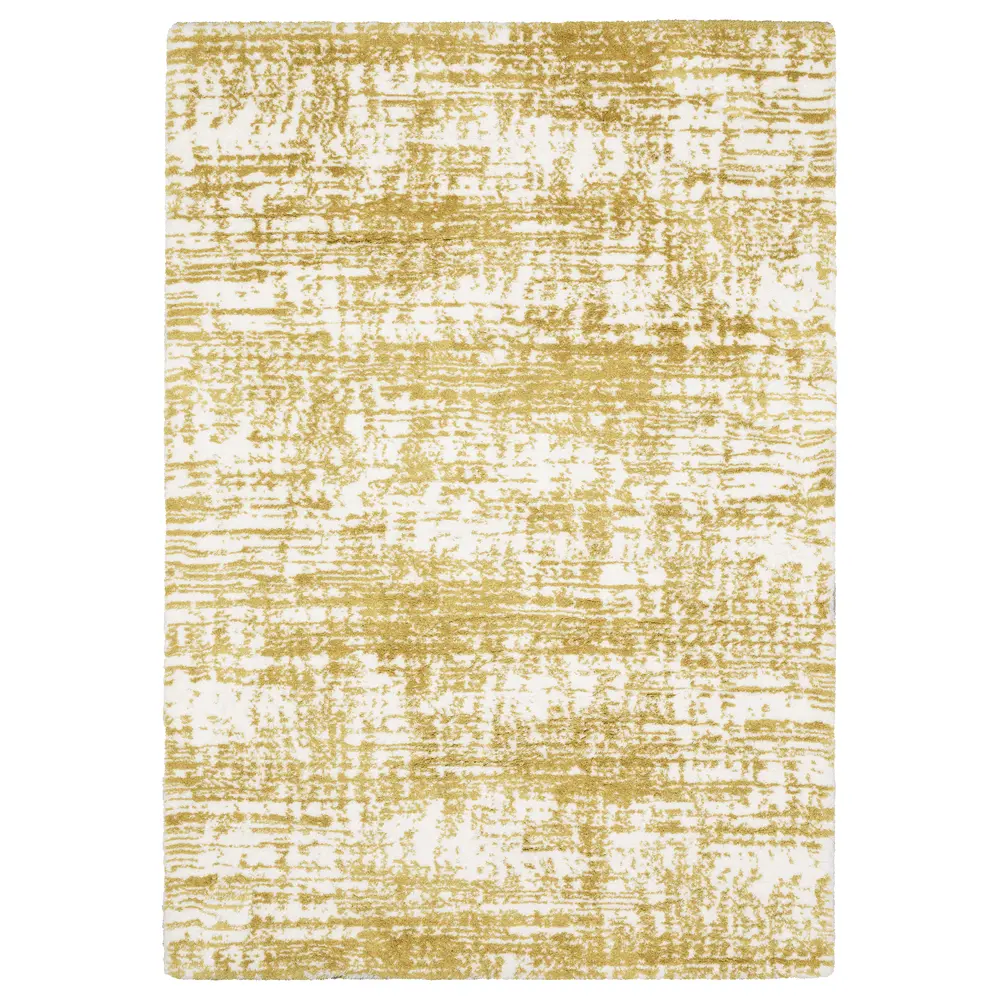 Galileo GAL10 Gold/ Ivory Indoor Area Rug - 7'10