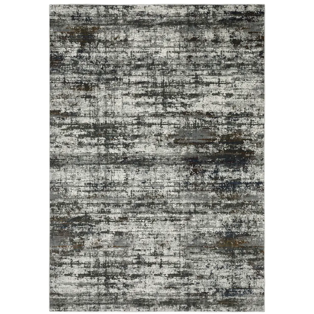 Gemini 4151U Charcoal/ Grey Indoor Area Rug - 3'10