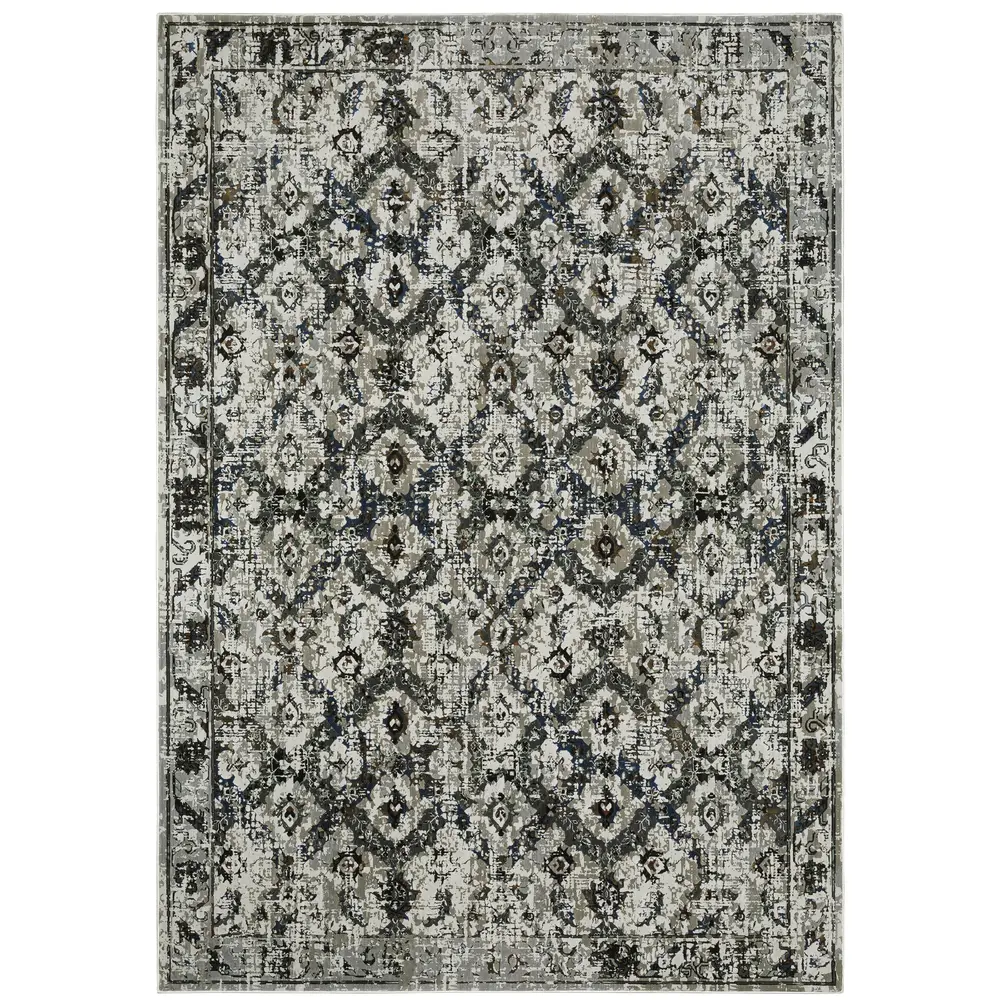 Gemini 1003E Charcoal/ Grey Indoor Area Rug - 5'3