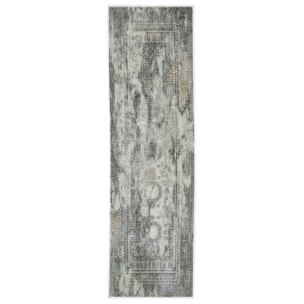Gemini 4153F Grey/ Multi Indoor Area Rug - 2'3
