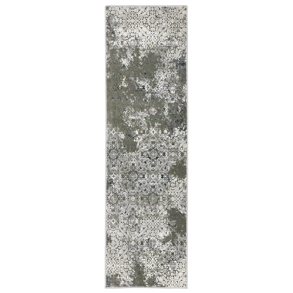 Gemini 002H2 Ivory/ Grey Indoor Area Rug - 2'3