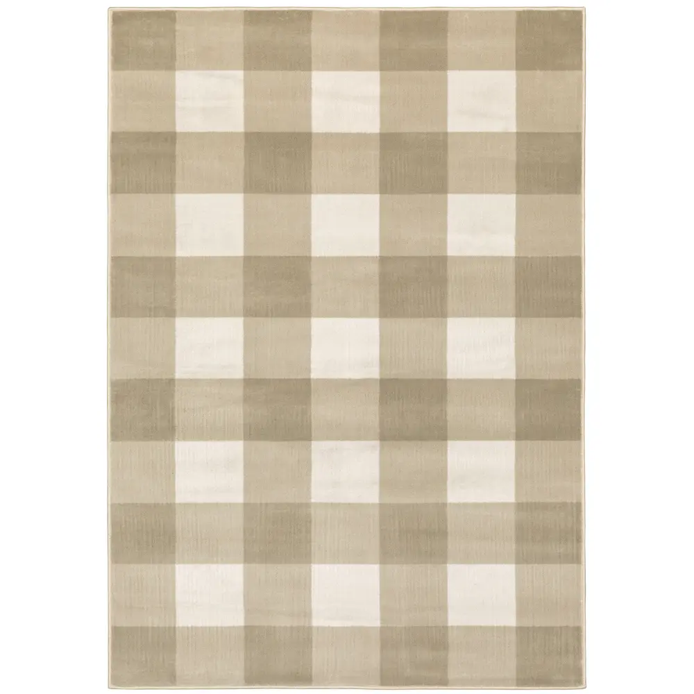 Georgia 678A0 Beige/ Ivory Indoor Area Rug - 7'10