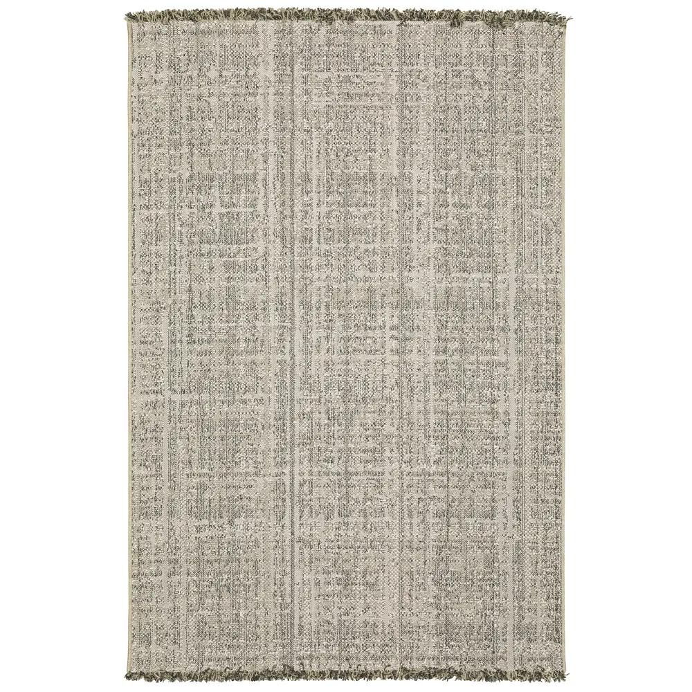 Gillian 4928H Beige/ Black Indoor/Outdoor Area Rug - 5'3