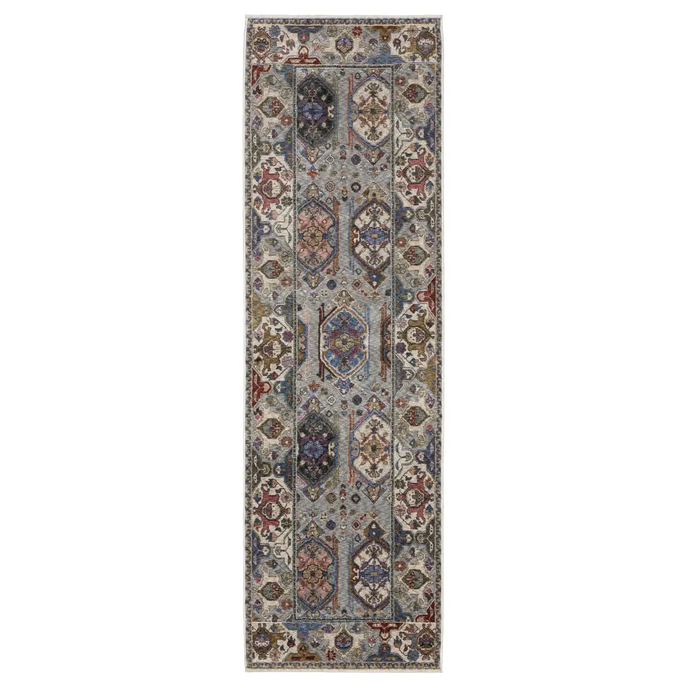 Hastings HA04E Blue/ Grey Indoor Area Rug - 2'3
