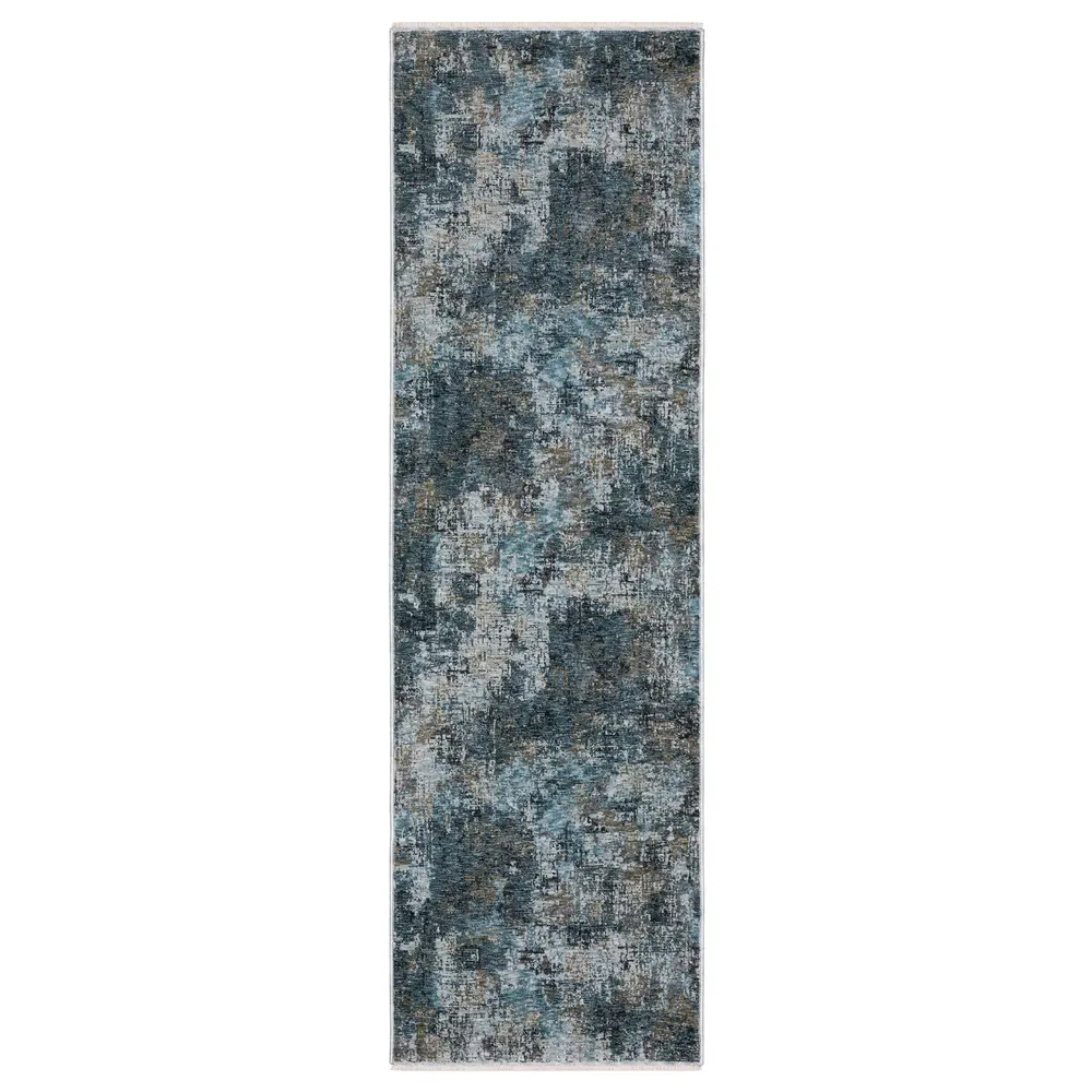 Hayden HAY03 Blue/ Grey Indoor Area Rug - 2'3