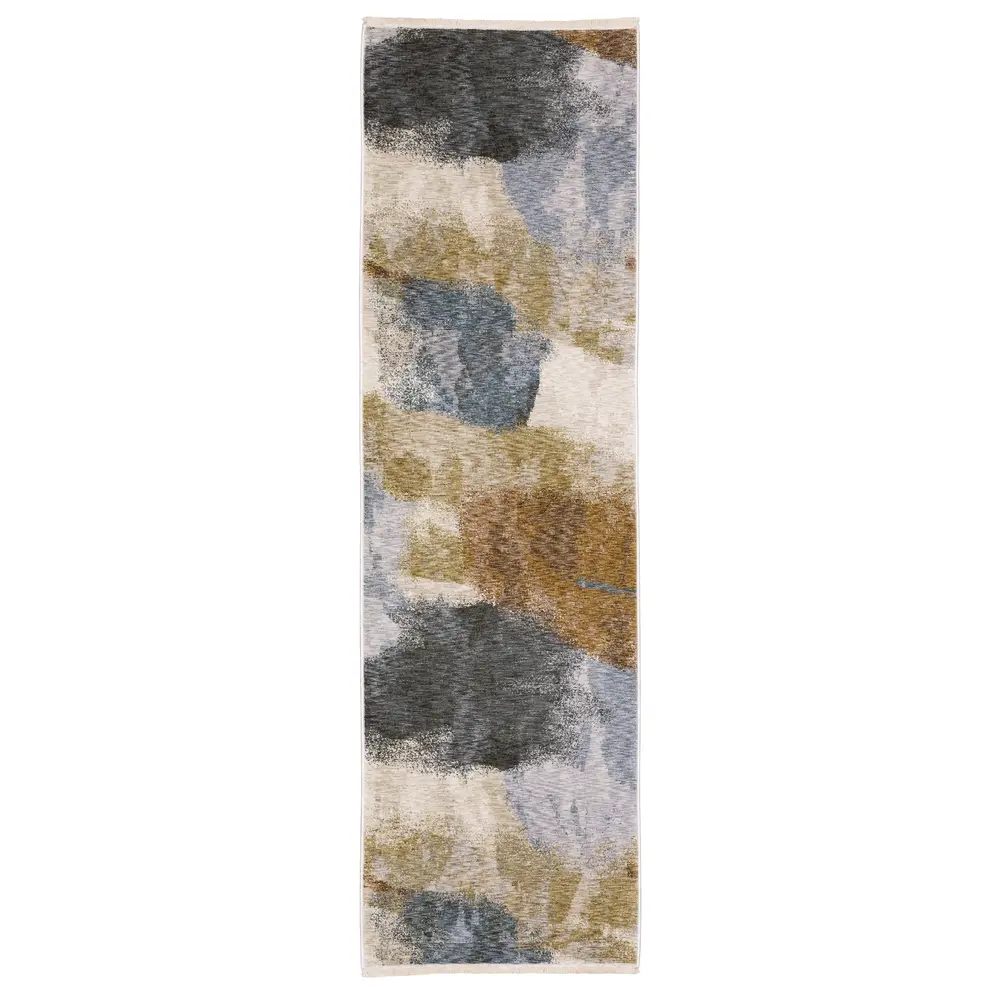 Hayden HAY09 Beige/ Rust Indoor Area Rug - 2'3