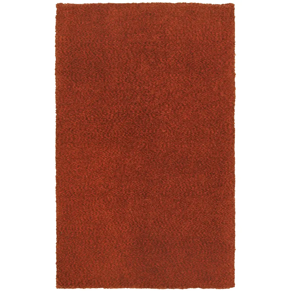 Heavenly 73406 Rust Red Indoor Area Rug - 6'6