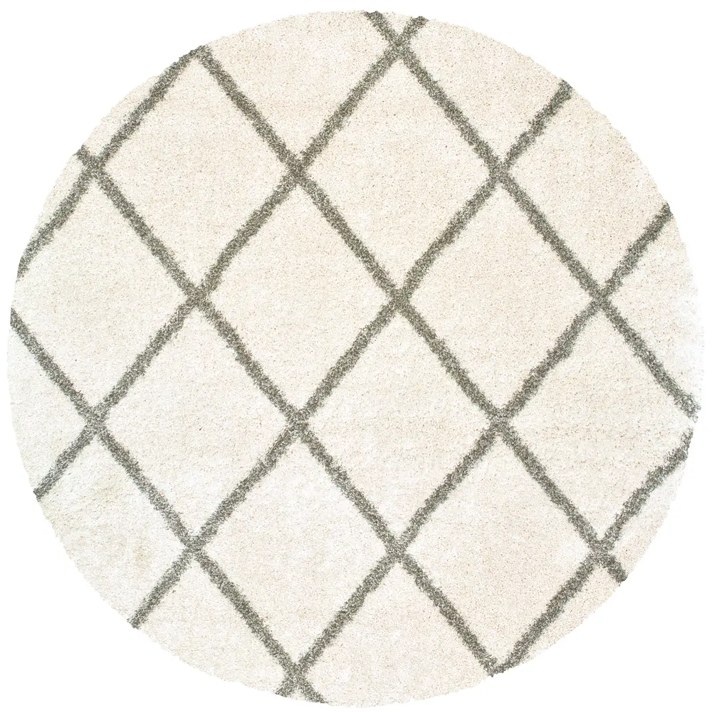 Henderson 090W9 Ivory/ Grey Indoor Area Rug - 7'10