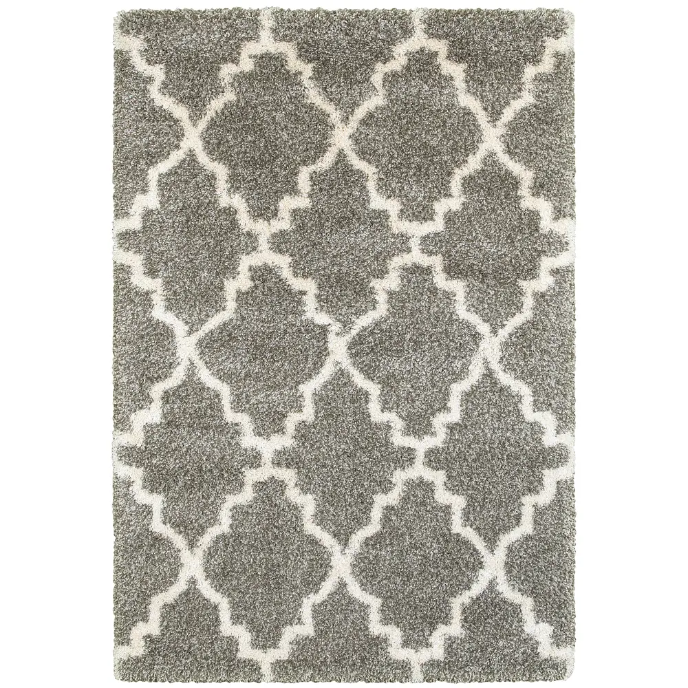 Henderson 092E9 Grey/ Ivory Indoor Area Rug - 5'3
