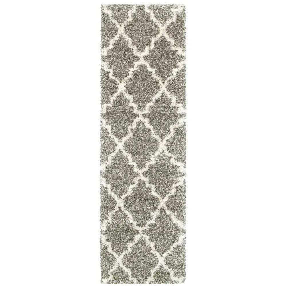 Henderson 092E9 Grey/ Ivory Indoor Area Rug - 2'3