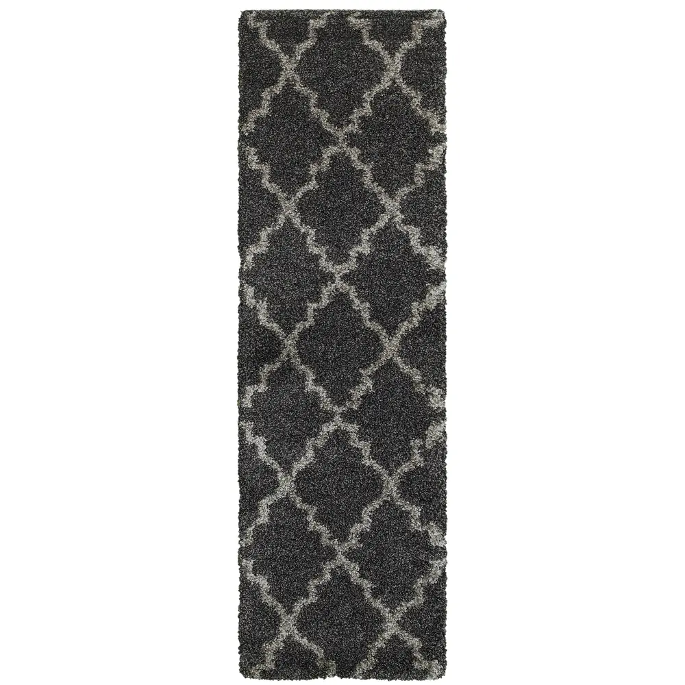 Henderson 092K1 Charcoal/ Grey Indoor Area Rug - 2'3