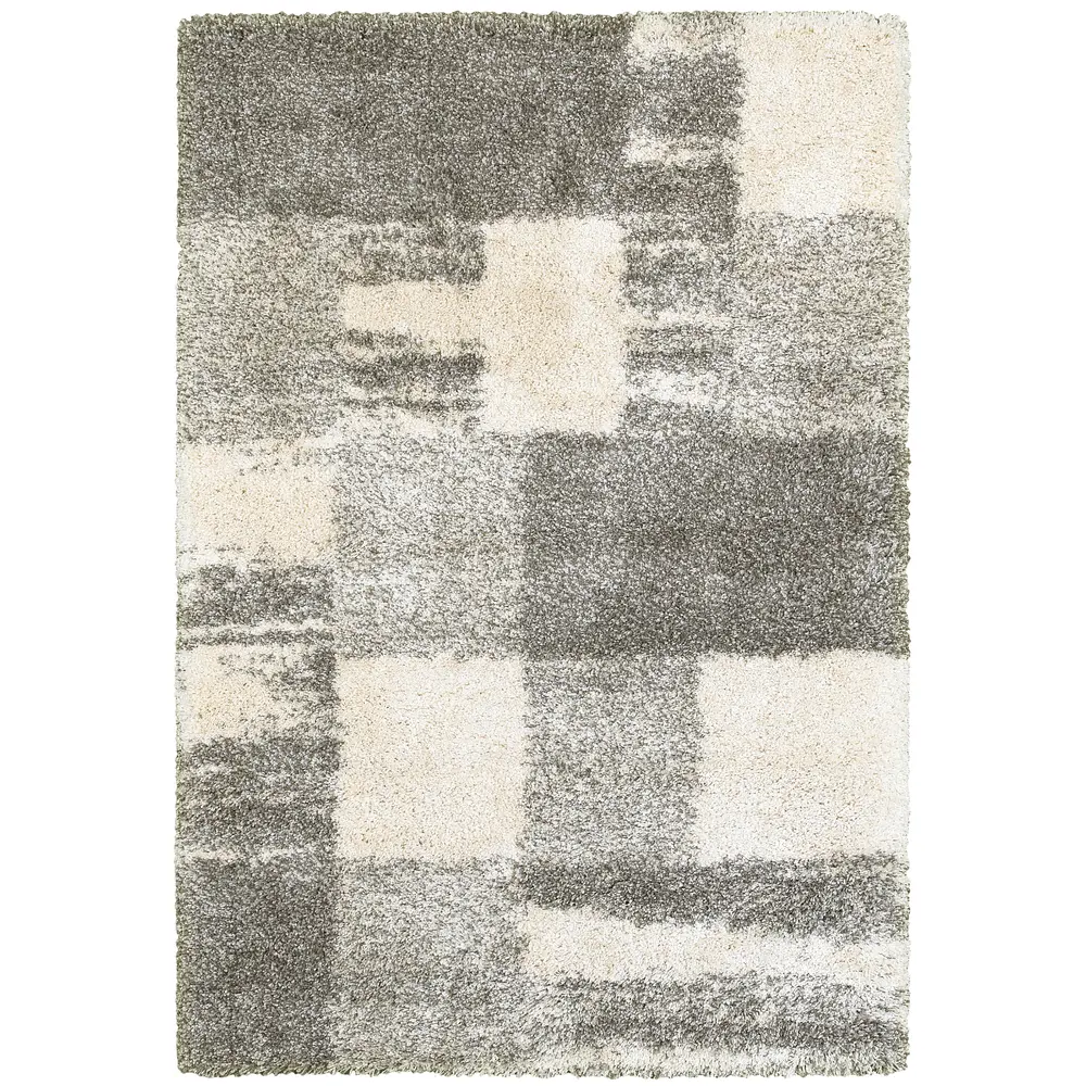Henderson 5502H Ivory/ Grey Indoor Area Rug - 5'3