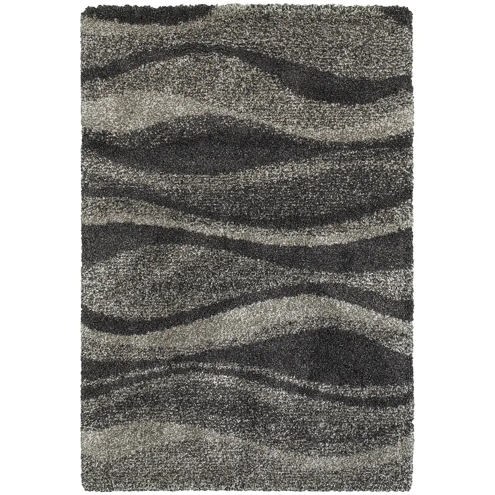Henderson 5992E Grey/ Charcoal Indoor Area Rug - 5'3