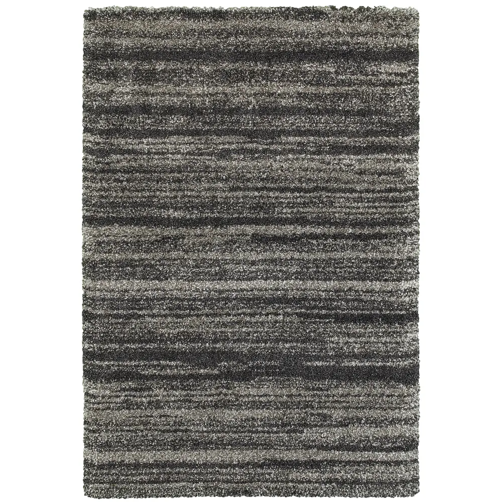 Henderson 5993E Grey/ Charcoal Indoor Area Rug - 5'3