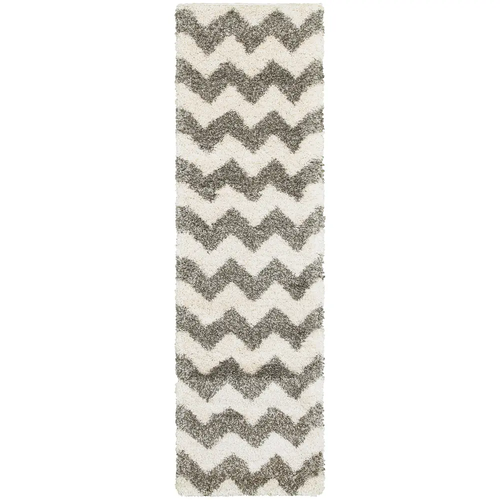 Henderson 625W9 Grey/ Ivory Indoor Area Rug - 2'3