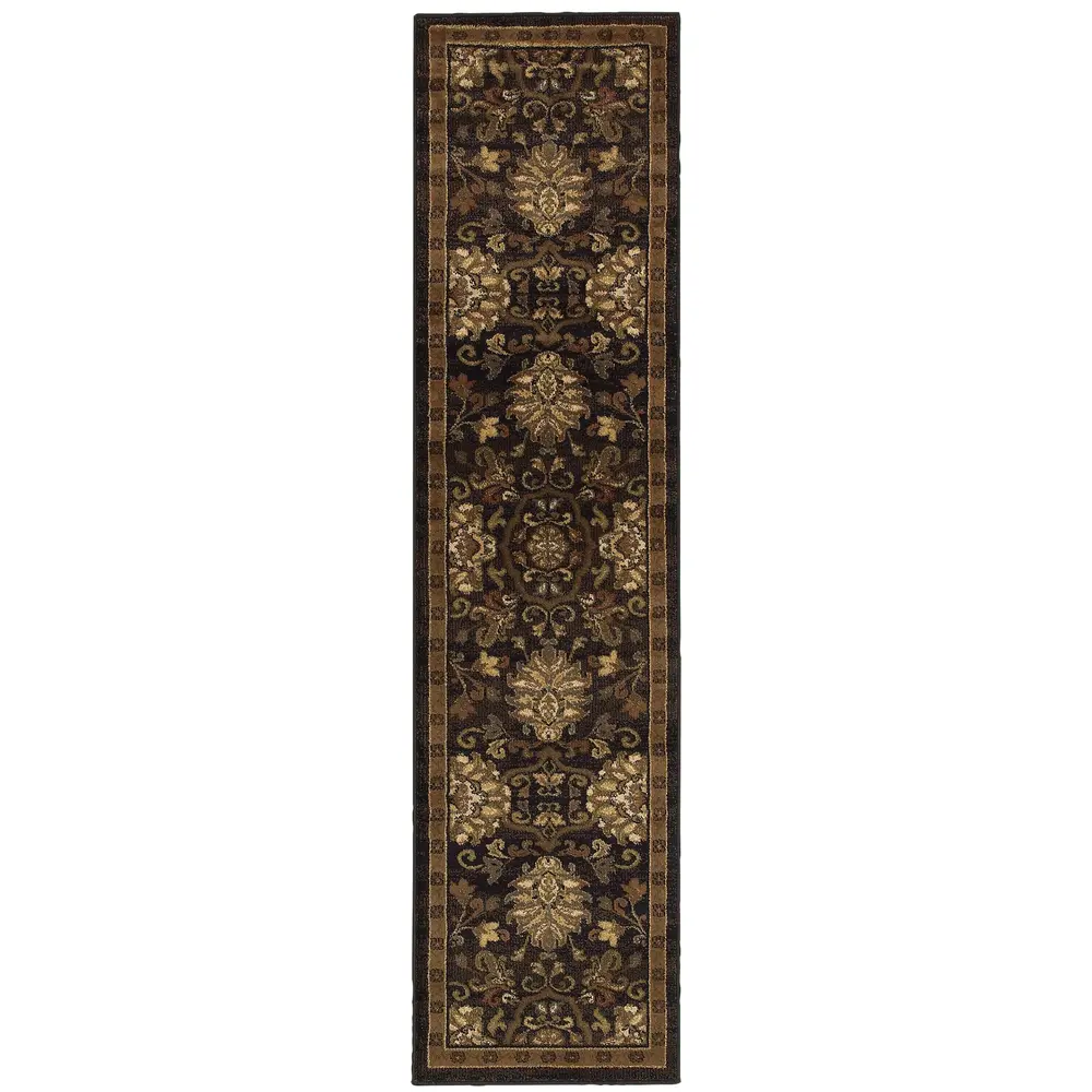 Hudson 042G1 Brown/ Beige Indoor Area Rug - 1'10