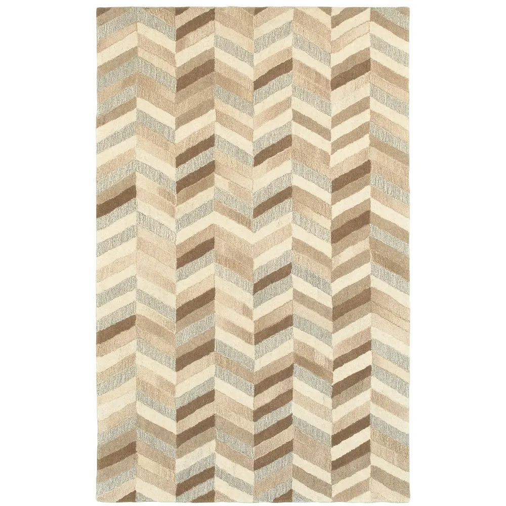 Infused 67005 Beige/ Grey Indoor Area Rug - 10' x 13'