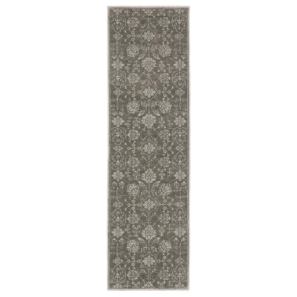Intrigue INT01 Grey/ Light Grey Indoor Area Rug - 2'3