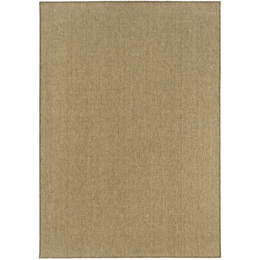 Karavia 2068X Tan Indoor/Outdoor Area Rug - 1'9